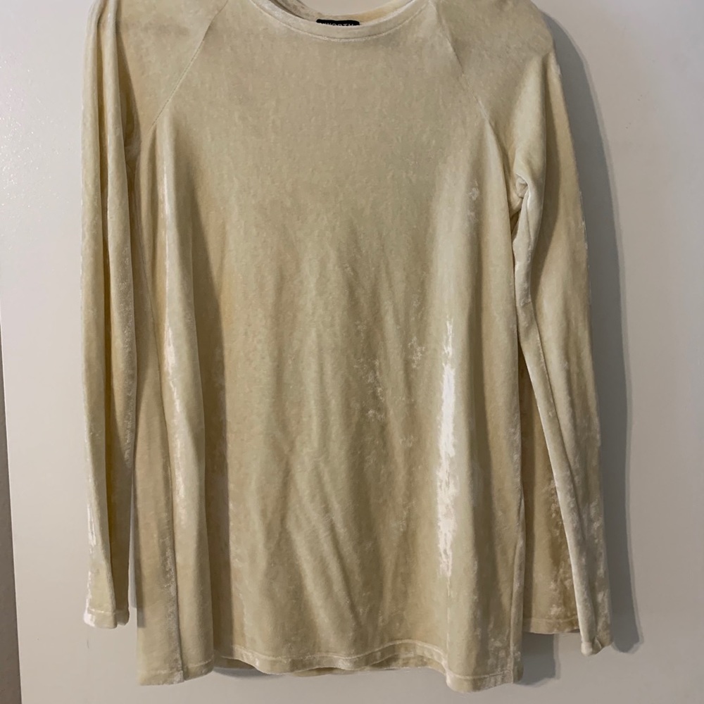 Cream suede shirt